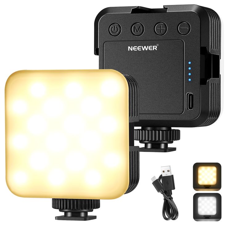 Luz LED de Video Recargable para Fotografía