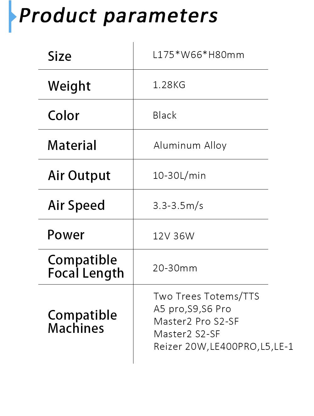 Twotrees-bomba de sistema de asistencia de aire para máquina de grabado láser, compresor de aire de TT-X1, 30l/Min