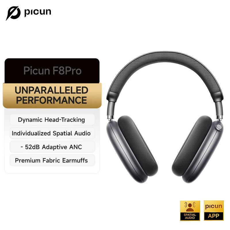 Picun F8 Pro ANC auriculares inalámbricos seguimiento de cabeza Audio espacial 3
