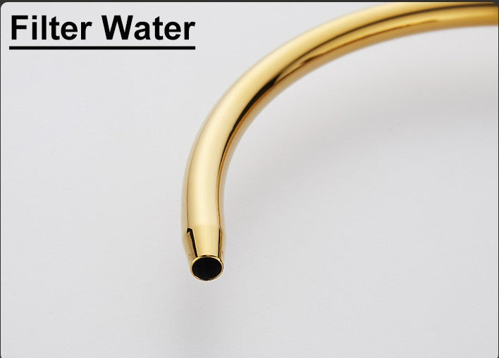 Grifos de cocina con filtro táctil inteligente, grifo mezclador de cocina extraíble en frío y caliente, color negro y dorado, Sensor de rotación, grifo de cocina con filtro táctil