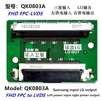 15 uds/FHD LVDS 2K 51pin/30pin para SAM Turn LG Cable conector placa adaptadora reemplazo izquierdo y derecho