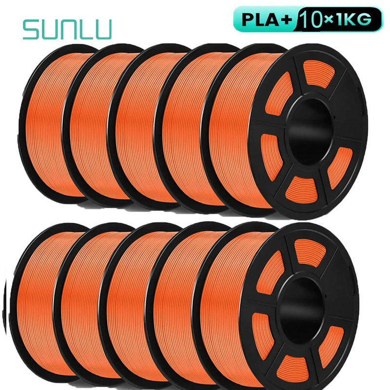 Filamento SUNLU 3D PLA/PLA PLUS de 10 kg (22 lb), 1.75 mm, Filamento para Impresora 3D, Ecológico y de Alta Resistencia