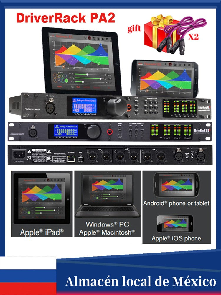 Sistema de Gestión de altavoces 2 en 6, procesador Digital DriveRack PA2 DSP, si