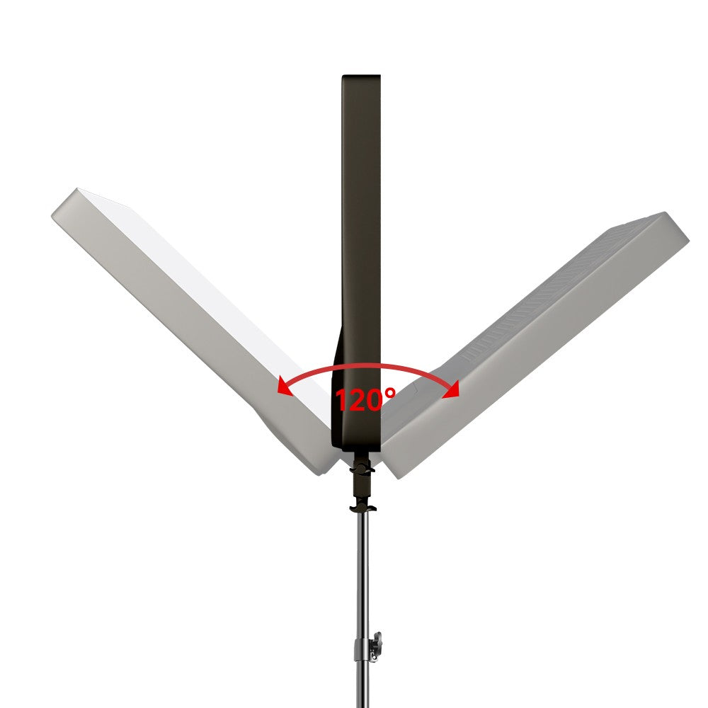 Luz LED de Video SH de 24'' y 90W, Panel de Iluminación Regulable para Fotografía, Selfies, Estudio Fotográfico, Transmisión en Vivo, Lámpara de Relleno con Trípode