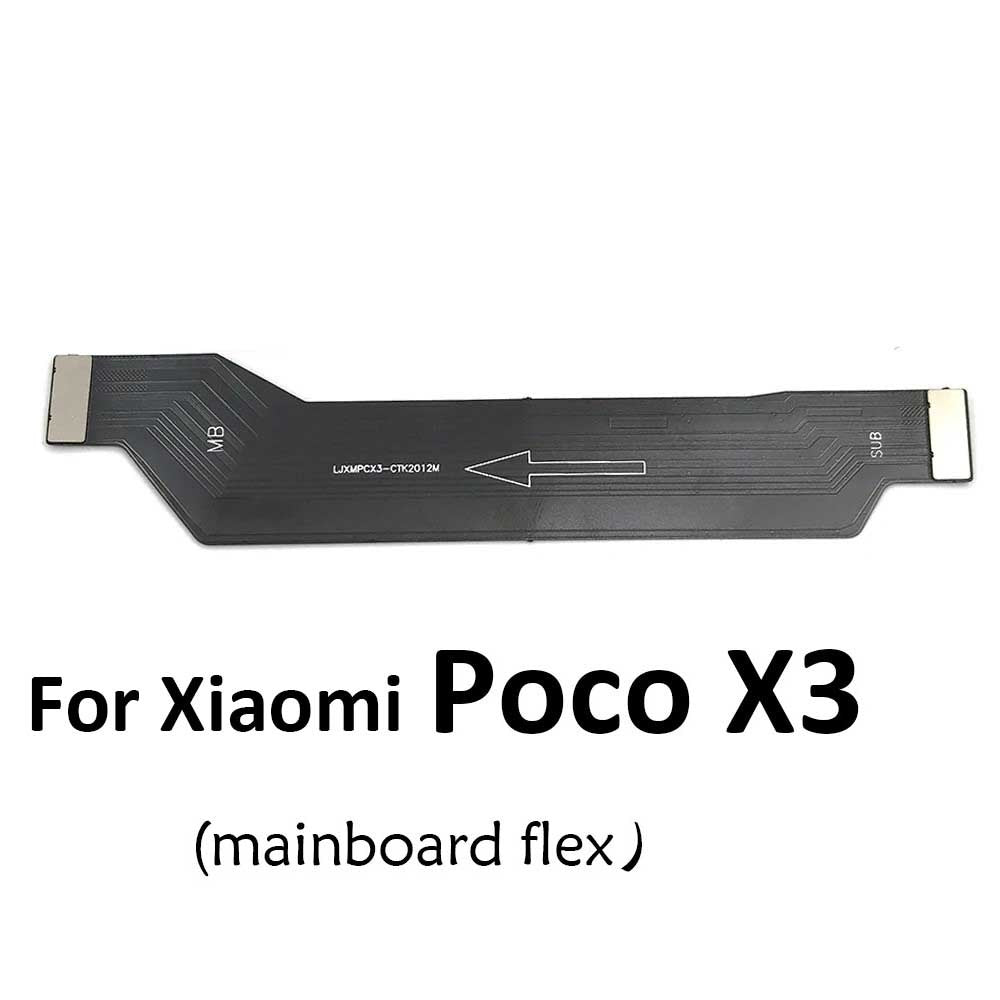 Cargador de placa USB, conector de puerto de carga, Cable flexible para Xiaomi POCO X3 NFC Pro, placa principal flexible