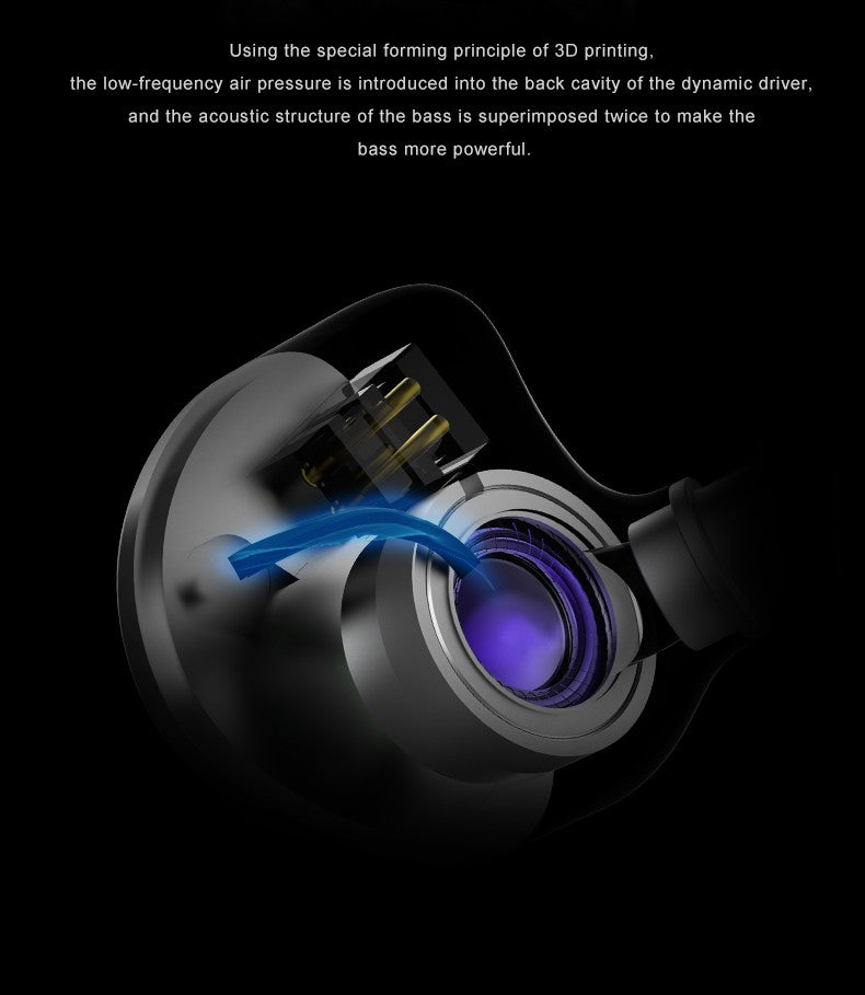 INAWAKEN DAWN Ms Auriculares IEM con controlador dinámico de diafragma morado-dorado con cable blindado OFC para músicos audiófilos