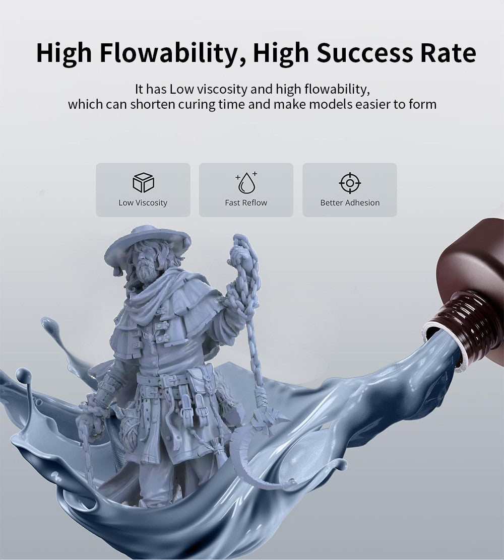 XiaoZhuzi-resina ABS de curado con luz 405nm UV Conjure impresión 3D fotopolímero resina Anycubic/Elegoo LCD DLP impresora 3D