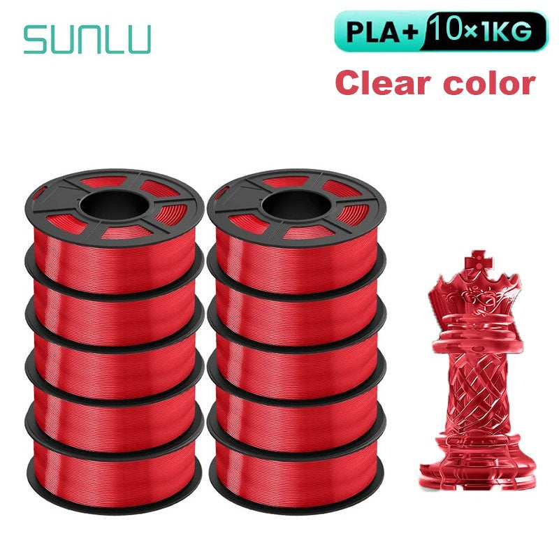 Filamento SUNLU 3D PLA/PLA PLUS de 10 kg (22 lb), 1.75 mm, Filamento para Impresora 3D, Ecológico y de Alta Resistencia