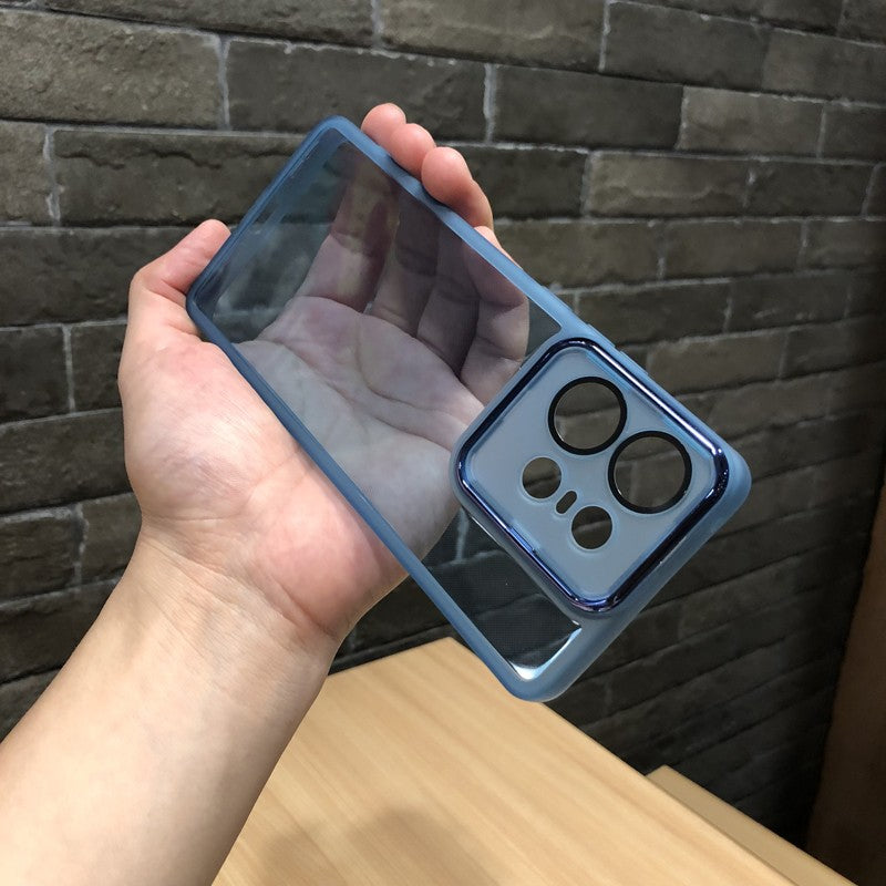 Funda de teléfono con película de lente transparente para MOTO Edge 50Pro Motorola Edge 50 Neo G34 G32 G14 G54 G24 G85 funda trasera de silicona suave