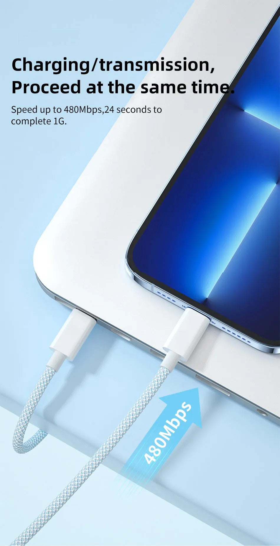 60W 6A USB tipo C a tipo C Cable línea de datos para Iphone 15 16 Samsung Xiaomi carga rápida USB C a C Cable tipo C cargador de datos