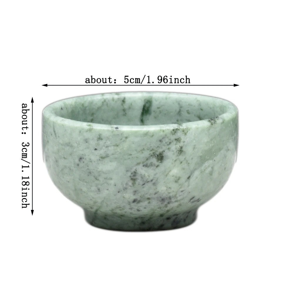Cuenco de Jade de cristal Natural, taza de cristal, cuenco de Jade de coliflor, taza de cristal de cuarzo Natural, de desmagnetización cuenco, piedra curativa de Reiki, 1PC