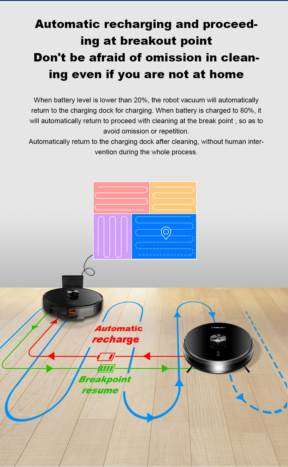 (código promocional: AEGG66)) Robot aspirador Liectroux X6,navegación láser Lidar,6500 pa,mapa de varios pisos,trapear,zona de exclusión de aplicaciones,área selectiva,reanudación de punto de interrupción