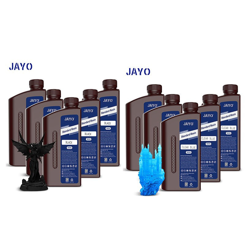 JAYO-lavabo de agua de resina 3D/como ABS/a base de plantas/líquido de resina de fotopolímero UV estándar de 10KG 405nm para materiales de impresora LCD 3D