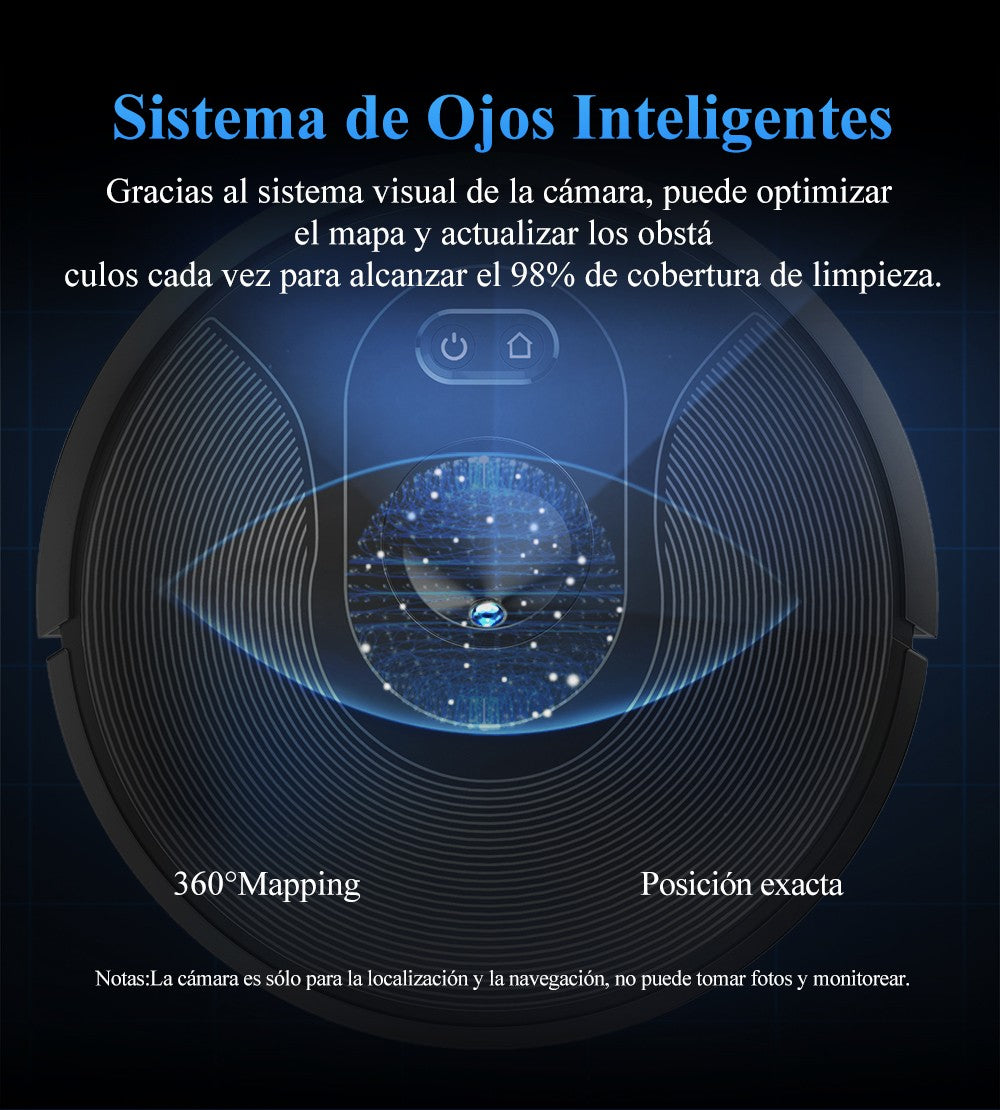 Robot aspirador ABIR X6PRO, sistema Smart Eye, aplicación No-Go Lines, línea Virtual APP, succión de 6000PA, fregona húmeda inteligente para el hogar