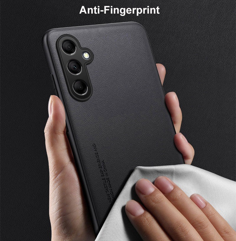 Funda mate M54 para Samsung Galaxy M54 M14 A34 A54 A24 A04 A04S A14 5G, funda de teléfono de protección completa delgada de silicona de cuero PU liso