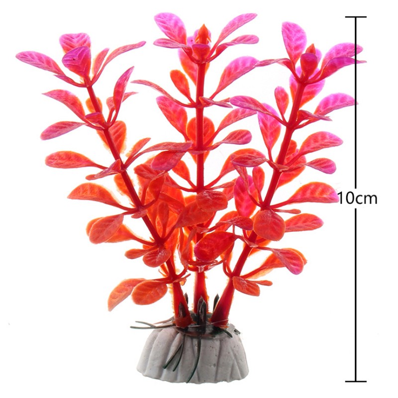Planta de agua de plástico Artificial, decoraciones de Acuario, plantas de pecera, hierba, adorno de flores, decoración, accesorios acuáticos, 1 ud.