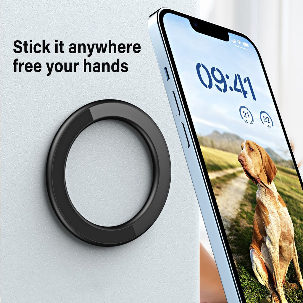 Soporte de anillo magnético para iPhone 14, 13, 12, soporte magnético de pared para teléfono móvil, soporte magnético para teléfono de coche, funda Magsafe, iPad, tableta