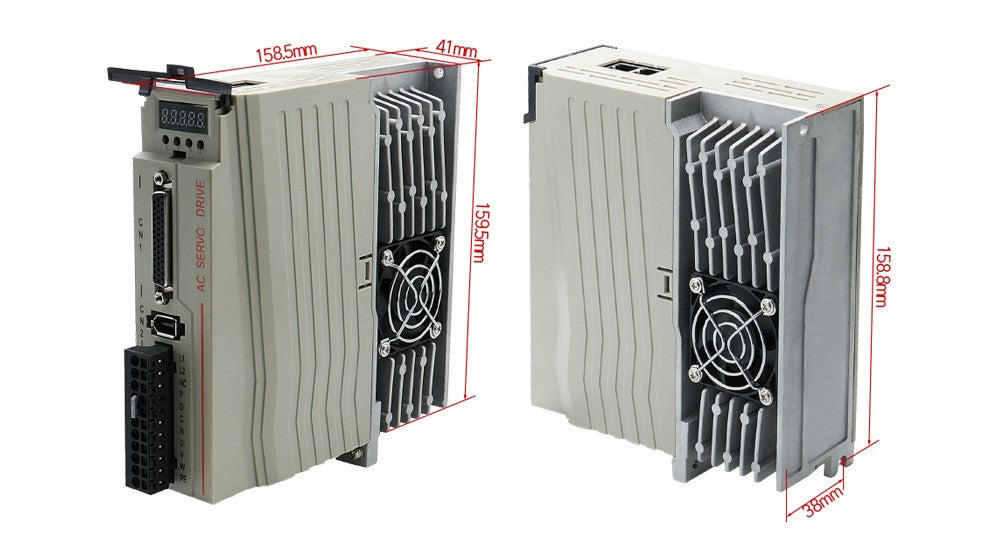 Servomotor absoluto de 17 bits 1kw 750w con brida RS485 80 AC 110v 220V servocontrolador Servo magnético de alta precisión 3000-6000RPM
