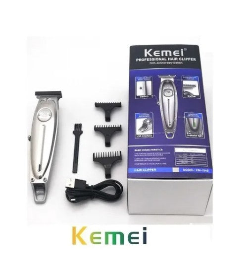 Kemei-Máquina De Cortar pelo, acabado profesional, 1949