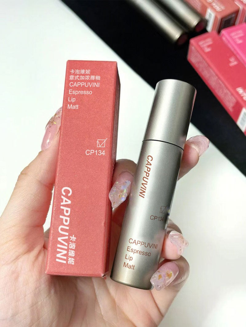 Brillo de labios de niebla mate de terciopelo único, taza antiadherente impermeable, esmalte de labios a prueba de manchas, lápiz labial líquido que no se decolora