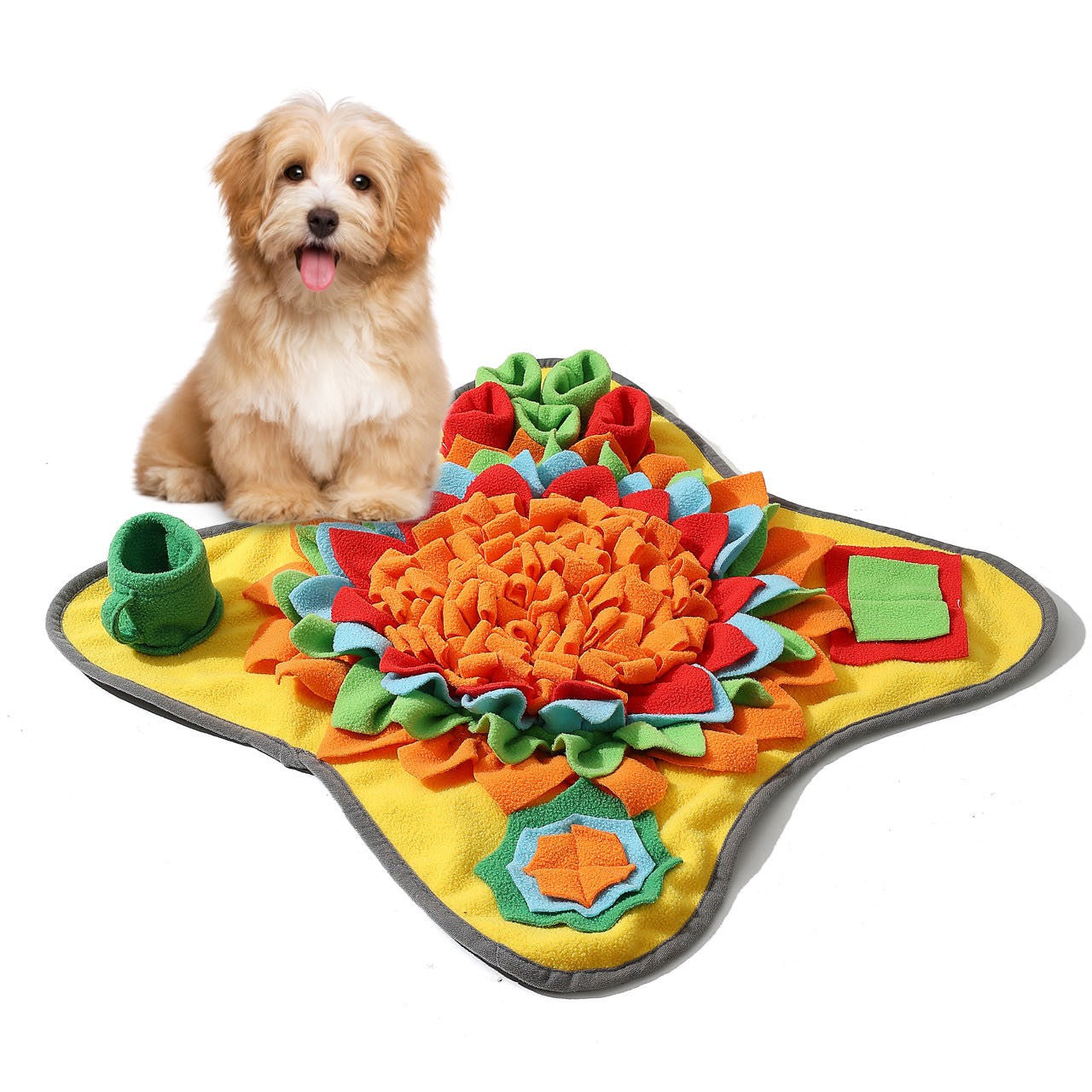Buena calidad Estera de snuffle para mascotas para perros, rompecabezas de alimentación interactivo para comodidad y suavidad del aburrimiento