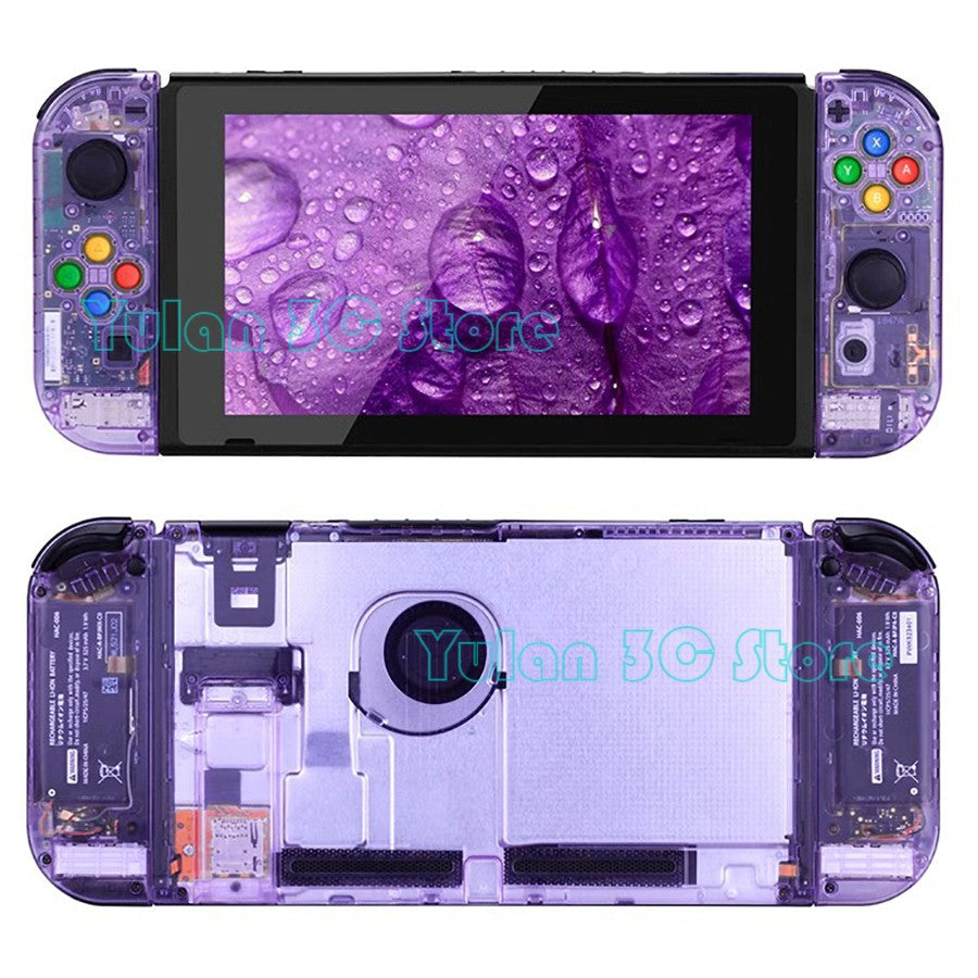 Nuevo NIntend Switch, carcasa de repuesto DIY, funda transparente para consola Nintendo Switch, accesorios de juego Joycon derecho e izquierdo
