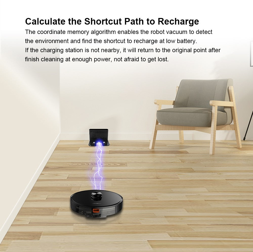(código promocional: AEGG66)) Robot aspirador Liectroux X6,navegación láser Lidar,6500 pa,mapa de varios pisos,trapear,zona de exclusión de aplicaciones,área selectiva,reanudación de punto de interrupción