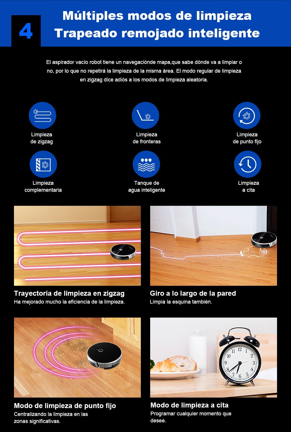 (Código Promocional:AETH15) Aspiradora Robot LIECTROUX C30B,Navegación de mapas,Partición Inteligente,con Memoria,WiFi,Succión 6KPa,Trapeador Mojado Inteligente,Desinfección,Funciona con Alexa y Asistente de Google