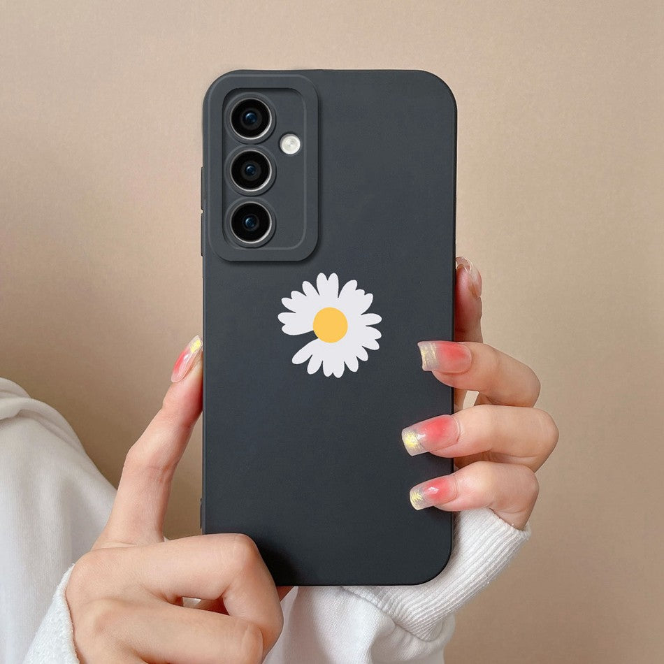 Funda para Samsung A35 A55 5G, funda trasera romántica, Protector de cámara de silicona líquida suave para Samsung A 35 A 55 Anti Choc Coque Capa