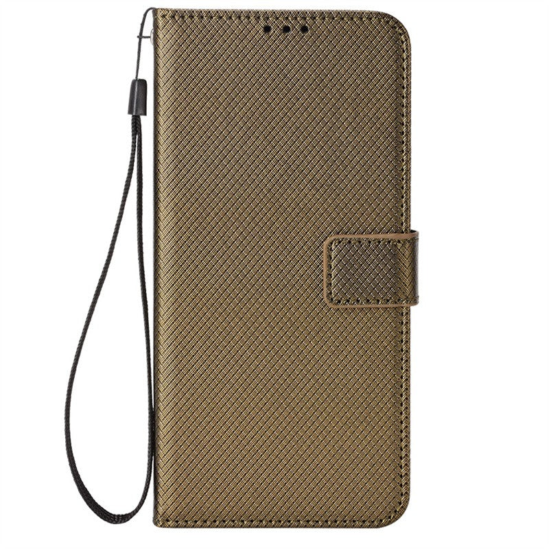 Para Motorola Moto G15 G15 Power funda de lujo con tapa patrón de diamante piel PU funda tipo billetera de cuero con soporte para Moto G15 4G bolsas de teléfono