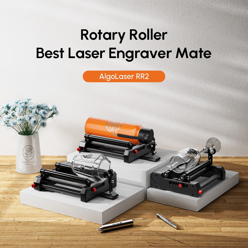 NUEVOS Accesorios AlgoLaser para Grabador Láser: Rodillo Giratorio, Mandril Giratorio, Bomba de Aire, Plataforma de Nido de Abeja, Componentes de Actualización y Repuestos