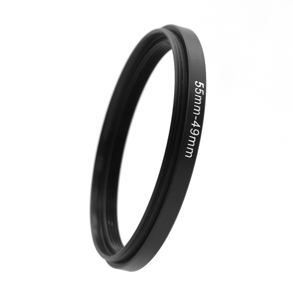 Anillo adaptador de filtro de lente de cámara, anillo elevador o abajo de Metal para lente de 55mm-43 46 49 52 58 62 67 72 77 82mm UV ND CPL parasol