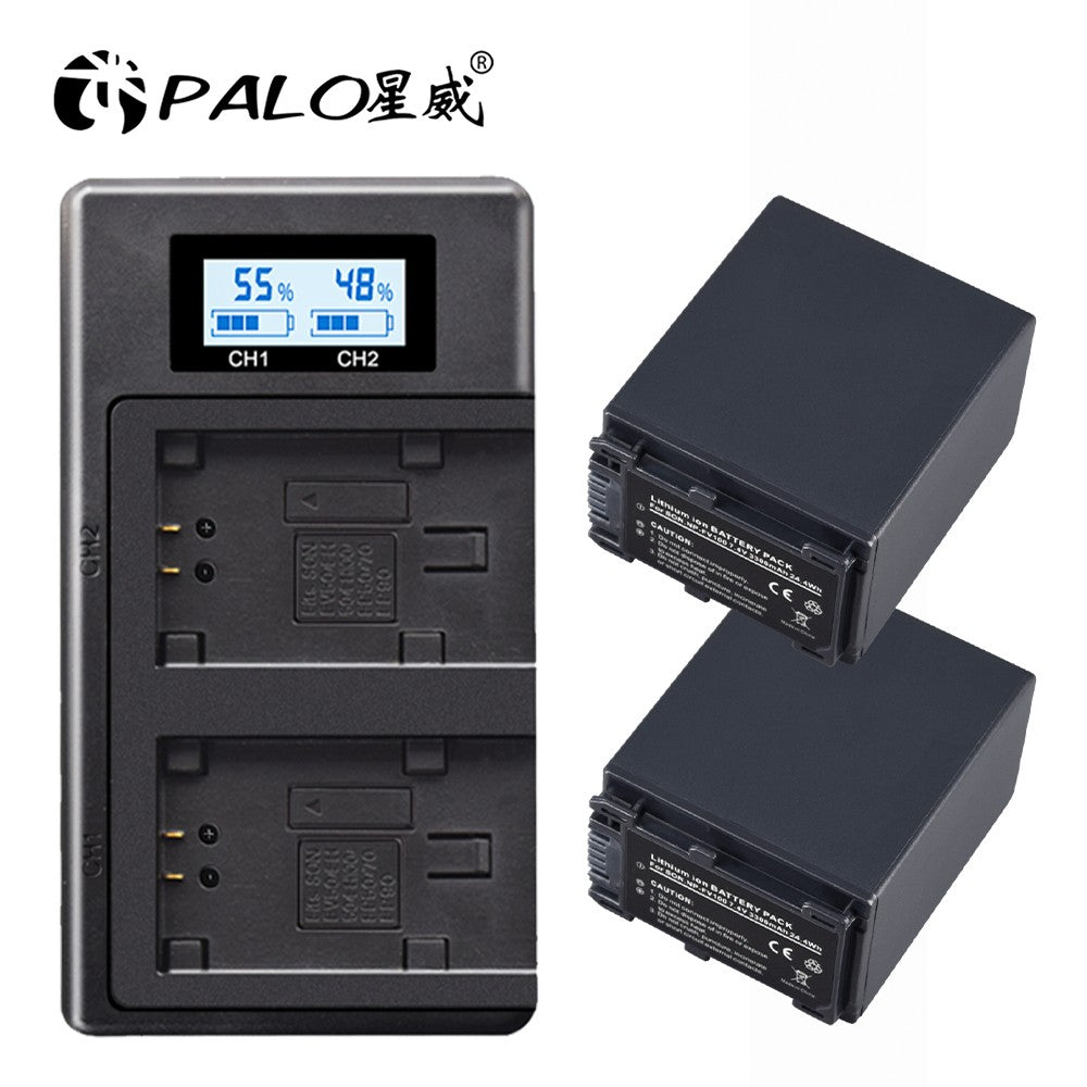 PALO NP-baterías FV100 NP-FV100 FV100, Cargador USB LCD para cámara Sony NP-FV30, NP-FV50, SX83E, SX63E, NP-FV70, AX100E