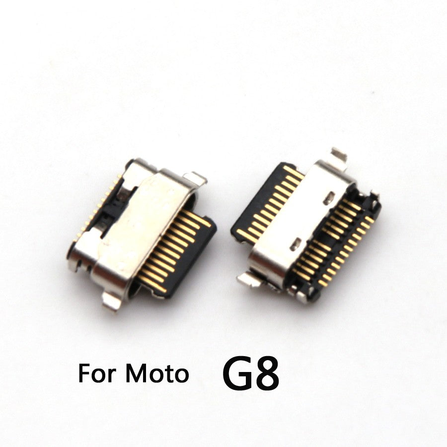 50 Uds conector Micro USB puerto de carga Jack Plug Dock para Motorola Moto G5 G5s G6 G7 G8 G9 Plus Play Power Lite piezas de reparación