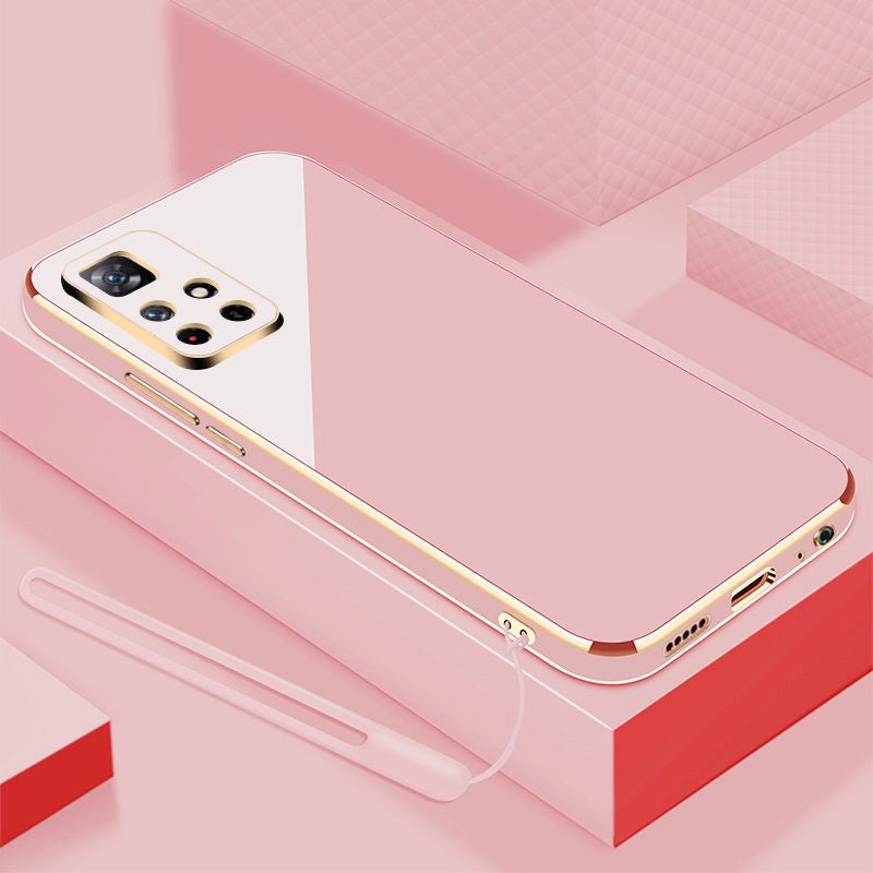Para Xiaomi Redmi Note 11S funda Redmi Note 11 funda Redmi Note 11 4G funda de teléfono chapada cuadrada de lujo funda trasera a prueba de golpes
