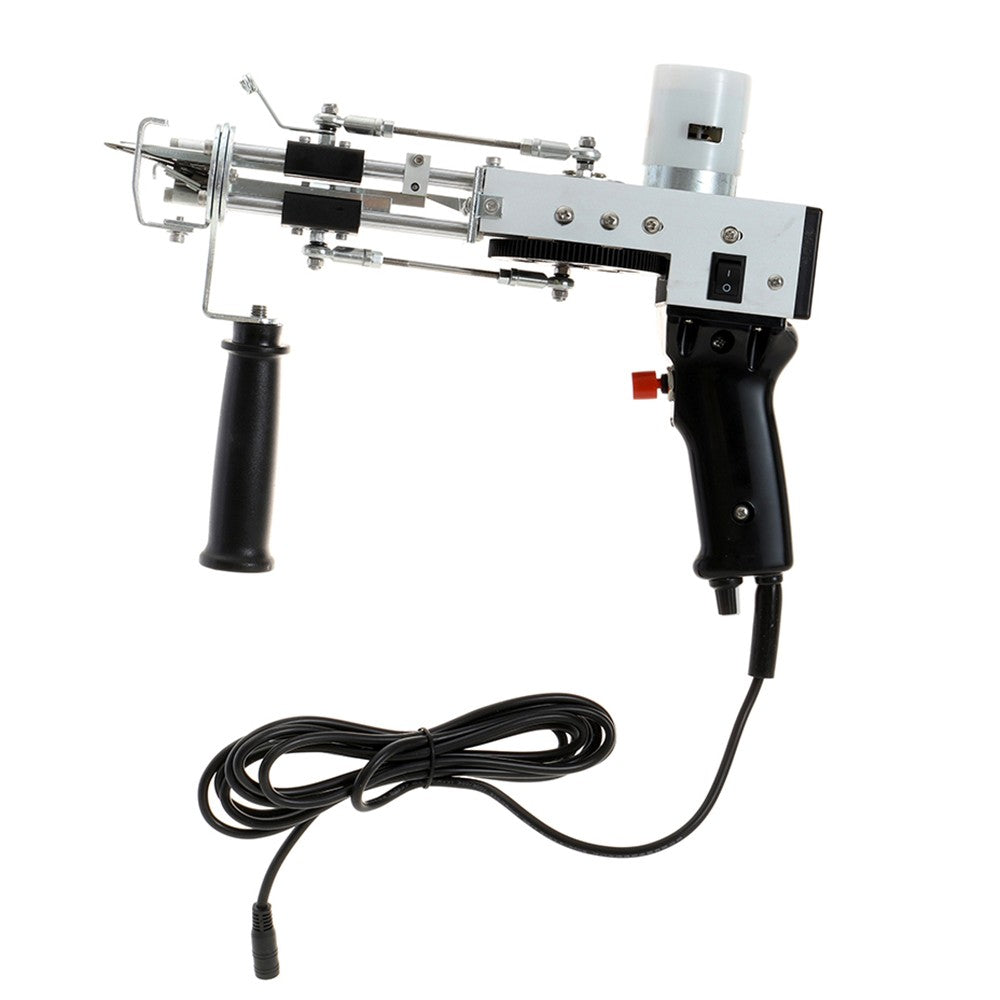 Máquina eléctrica para tejer alfombras, pistola para mechones de alfombras, herramientas para hacer alfombras, máquina de bordado manual de corte/bucle de 7-21mm, 110-220V