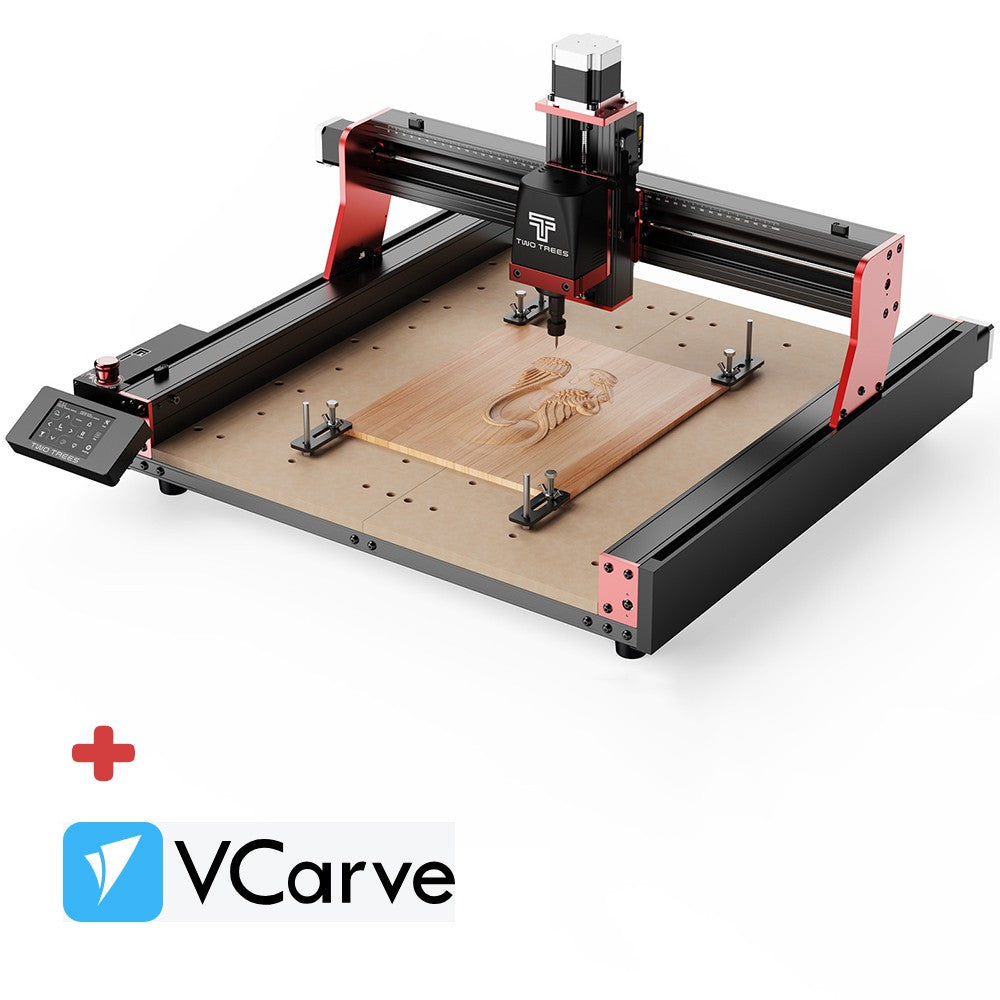 Twotrees-enrutador CNC de 3 ejes/4 ejes, fresadora y cortadora TTC450 PRO, grabador de joyería para madera, acrílico, PCB, PVC, MDF, Metal