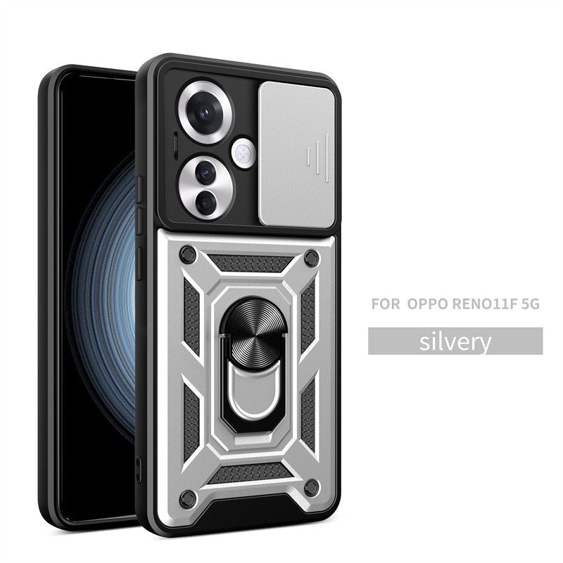 Funda para OPPO Reno11F 5G, Protector de cámara con lente deslizante, armadura a prueba de golpes, Coque para OPPO Reno11 F Reno 11F 11 F 5G