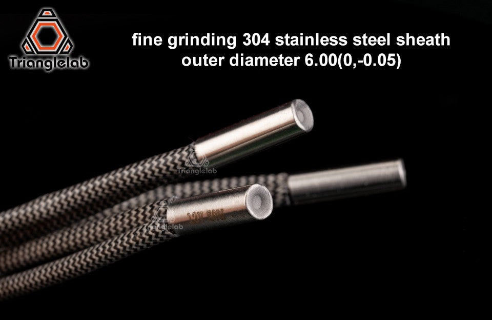Cartucho Calefactor Trianglelab de 6*20MM 12V / 24V 50W con Cable de 100CM para Impresora 3D, para HOTEND V6 Volcano MK8 MK9