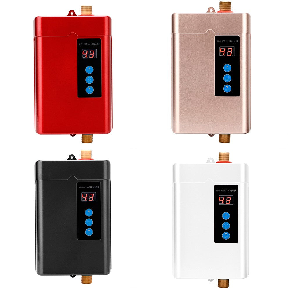 Calentador de agua eléctrico Digital, Control remoto, instantáneo, sin depósito, para cocina, baño, ducha, calentamiento rápido