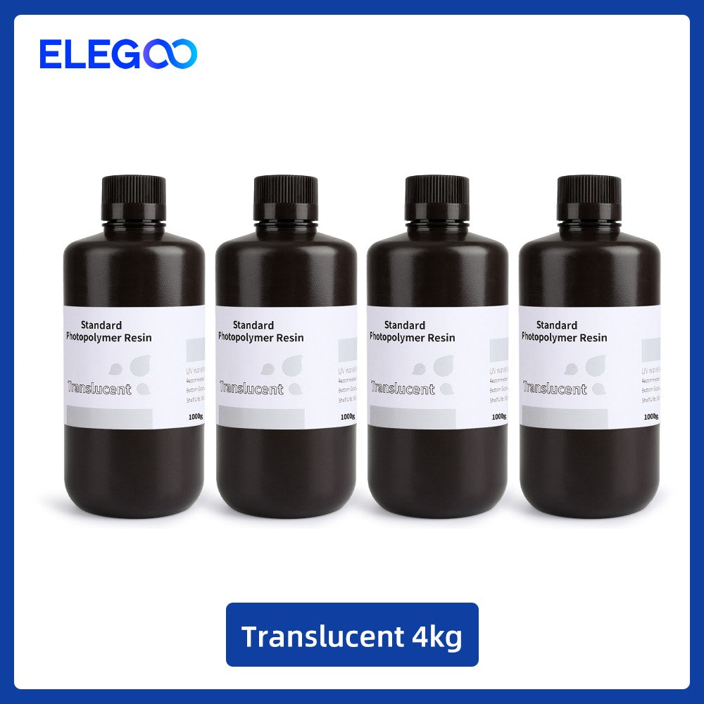 ELEGOO 2 uds/4 Uds 1KG juego de resina para impresora 3D LCD resina de curación UV 405nm resina fotopolímero estándar para impresión LCD 3D