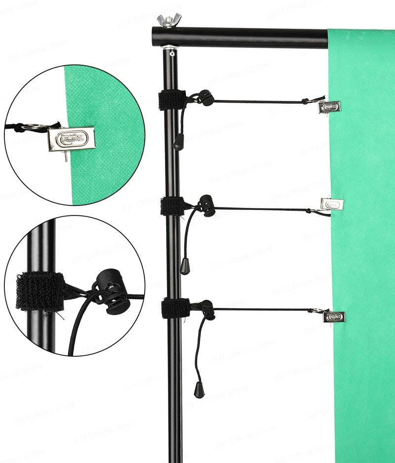Soporte de fondo para fotografía, soporte de fondo para estudio, trípode ligero, fotografía, pantalla verde, fondos, cumpleaños, ChromaKey, bolsas de pesas