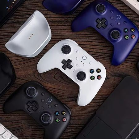 Nuevo Control Inalámbrico 8BitDo Ultimate 2 con Joystick TMR, Gatillos con Efecto Hall, Base de Carga, BT 2.4G para Windows 10, 11, Android y Steam