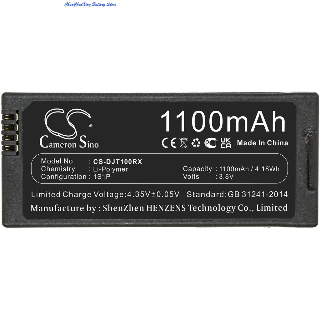 Cameron Sino 3.8V 1100mAh Drones Batería T01 para DJI Tello