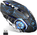 Mouse Inalámbrico Recargable Silencioso RGB