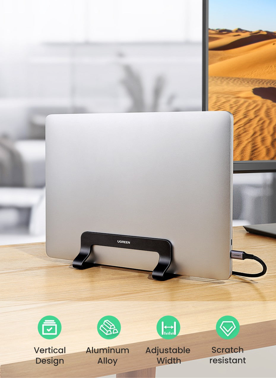UGREEN-soporte Vertical para ordenador portátil, accesorio de aluminio para MacBook Pro, tableta y teléfono