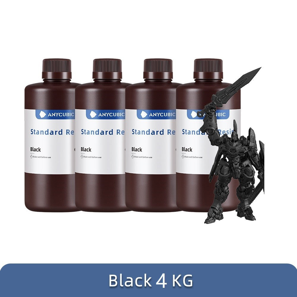 ANYCUBIC 4 unids/lote 405nm resina UV para impresora 3D LCD resina de fotopolímero líquido impresión 3D actualización de resina 1kg