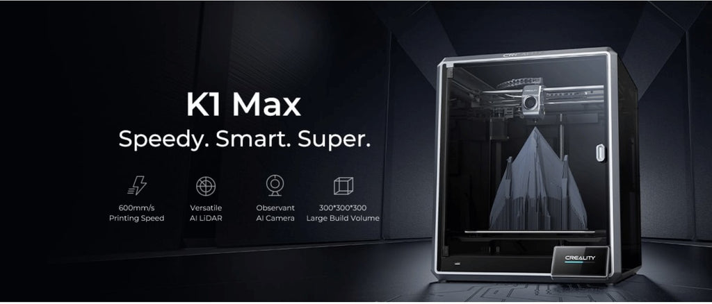 Creality-impresora 3D k1/K1MAX /K1C, extrusora de accionamiento directo de doble engranaje, velocidad de impresión Hotend de flujo máximo de 32mm, 600 MM/S