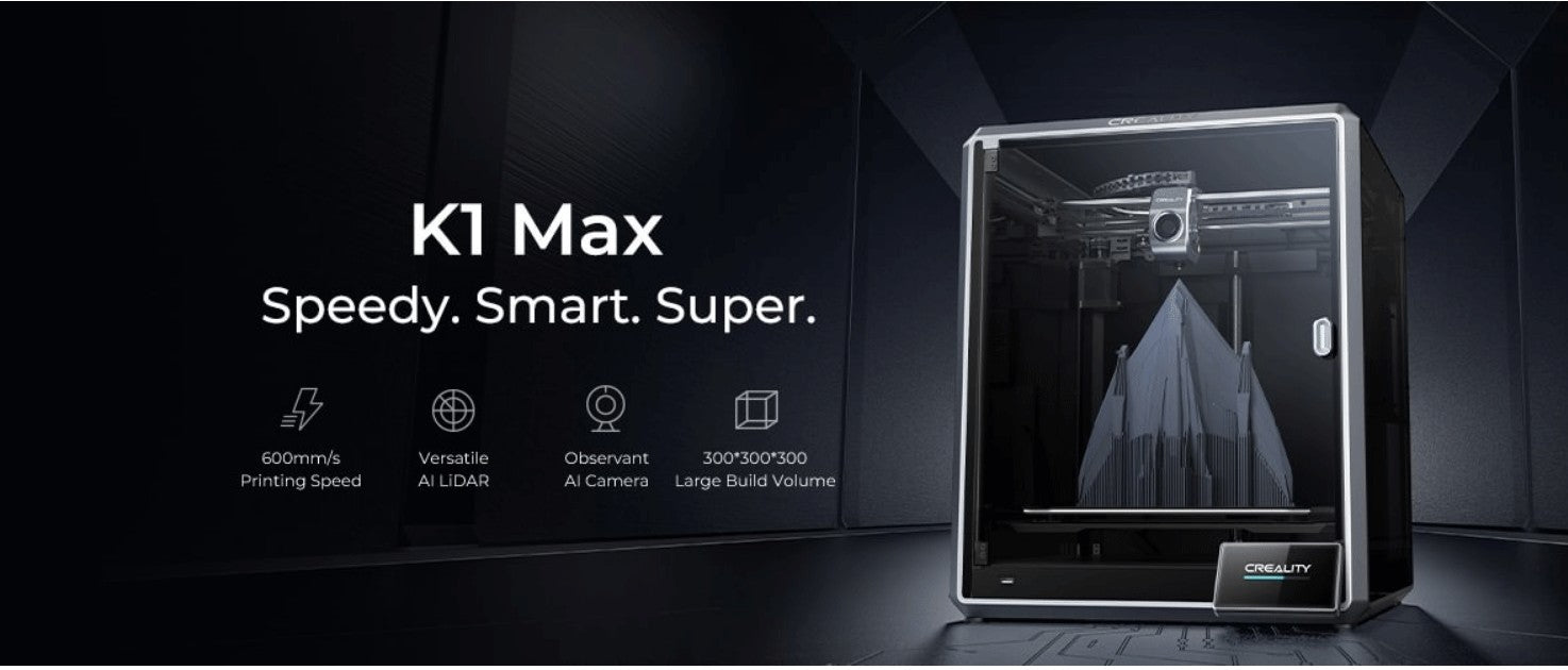 Creality-impresora 3D k1/K1MAX /K1C, extrusora de accionamiento directo de doble engranaje, velocidad de impresión Hotend de flujo máximo de 32mm, 600 MM/S