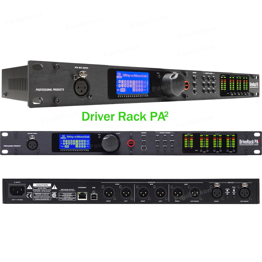 Sistema de Gestión de altavoces 2 en 6, procesador Digital DriveRack PA2 DSP, si